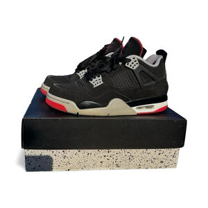 Nike Air Jordan 4 Retro Bred 4s Size 9 Og all